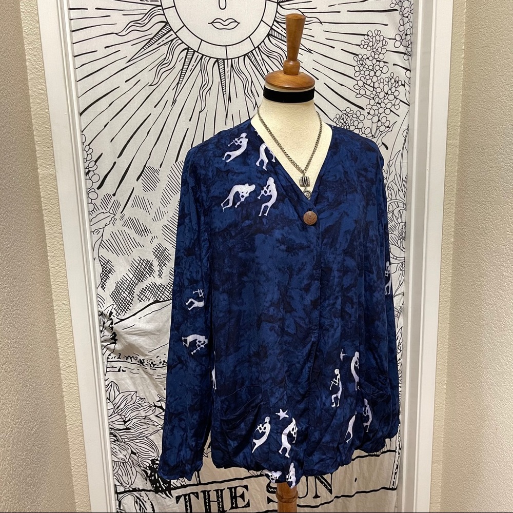 🌈 Amazing Vintage star tie dye cardigan - Picture 8 of 14